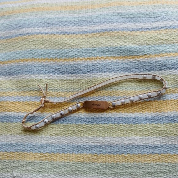 ⭐ KEEP Collective Double Beaded Engraved (Grateful) Bracelet - Picture 4 of 6